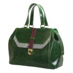 Atypická zelená kabelka 11-20287-green - boční pohled