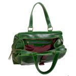 Atypická zelená kabelka 11-20287-green - vnitřní rozložení
